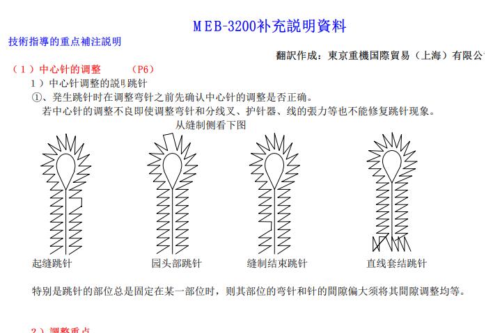 MEB-3200补充说明资料(JUKI培训资料）